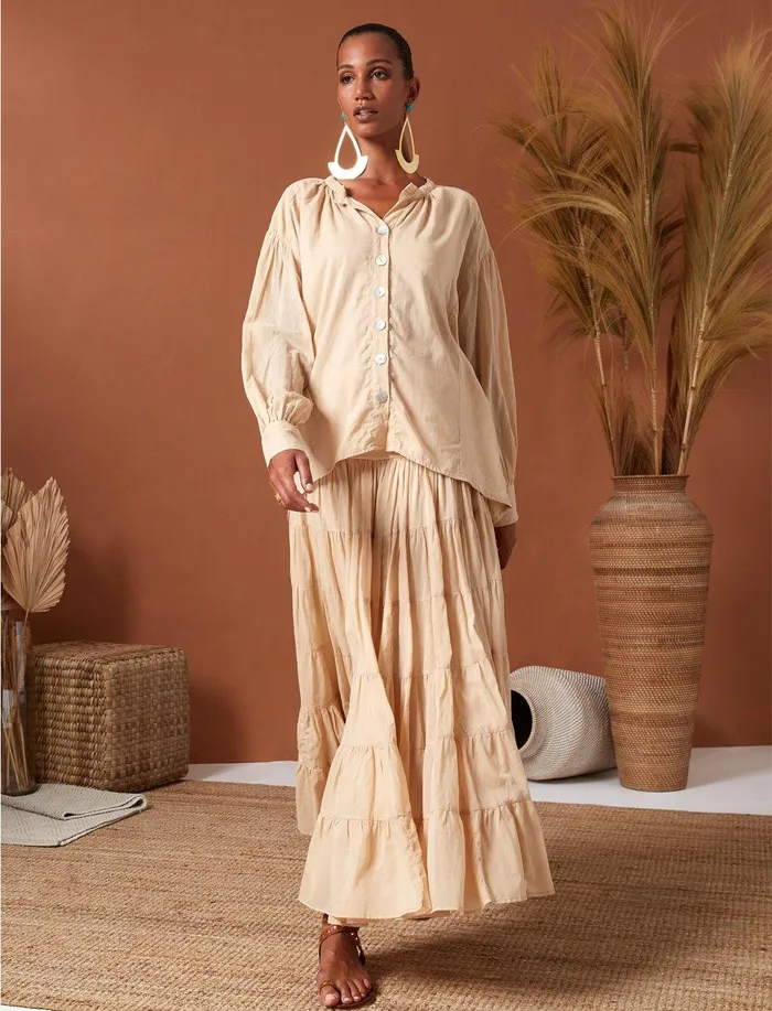 Erika Pea Peasant Sahara Blouse Earrings