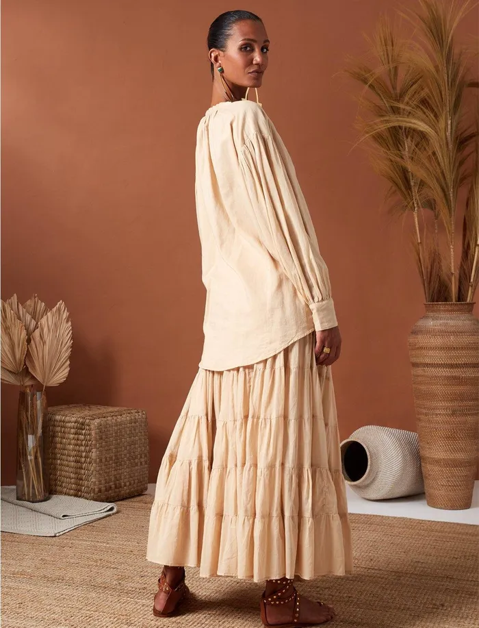 Erika Pea Peasant Sahara Blouse Earrings