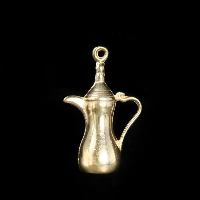 Estate 14K Yellow Gold Pitcher Charm OTC Charm Necklaces