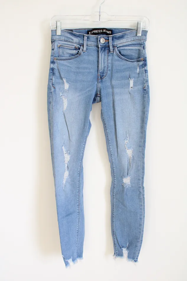 Express Earrings Express Ultimate Stretch Ankle Legging Mid Rise Jean 00