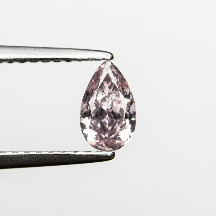 Fancy Pink Brilliant Diamond 050ct Pear Misfit Diamonds Earrings
