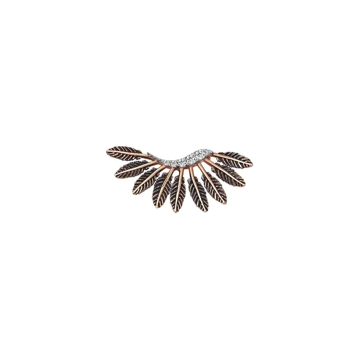 Feather Arc Earring Kismet by Milka Earrings