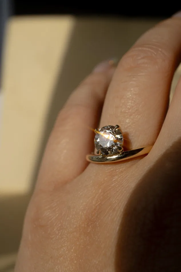 Foe Dear new Coalescence Ring 156ct White Old European Cut Round Lab Grown Diamond readytoship Rings