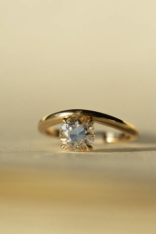 Foe Dear new Coalescence Ring 156ct White Old European Cut Round Lab Grown Diamond readytoship Rings
