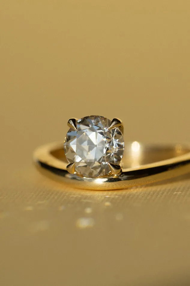 Foe Dear new Coalescence Ring 156ct White Old European Cut Round Lab Grown Diamond readytoship Rings