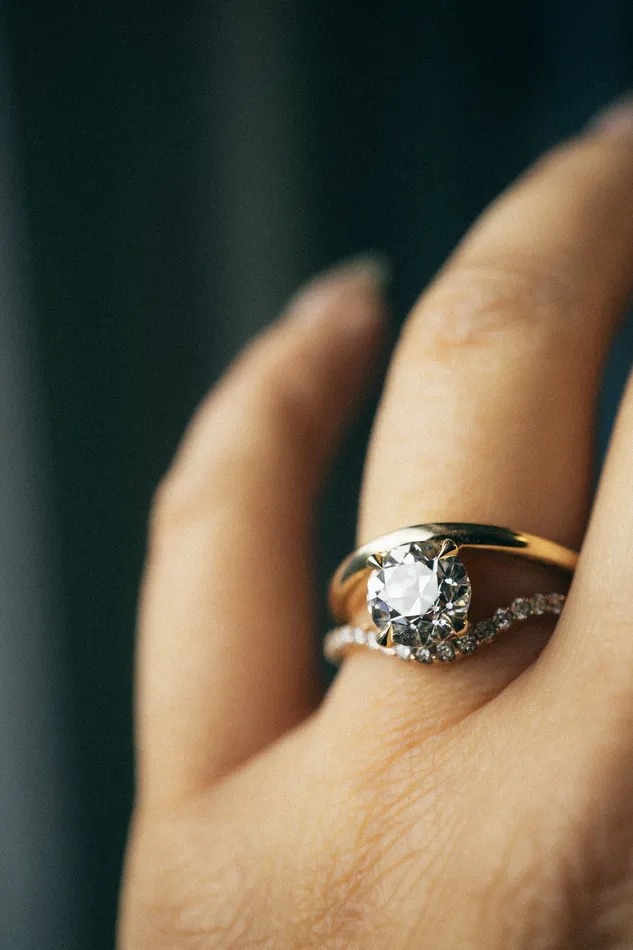 Foe Dear new Coalescence Ring 156ct White Old European Cut Round Lab Grown Diamond readytoship Rings
