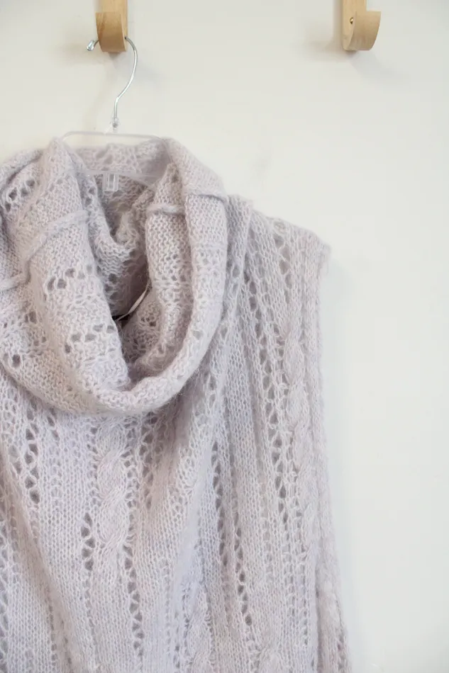 Free People Rings NEW Free People Lilac Pirouette Sugar Cloud Combo Knit Tunic Sweater Dress ML