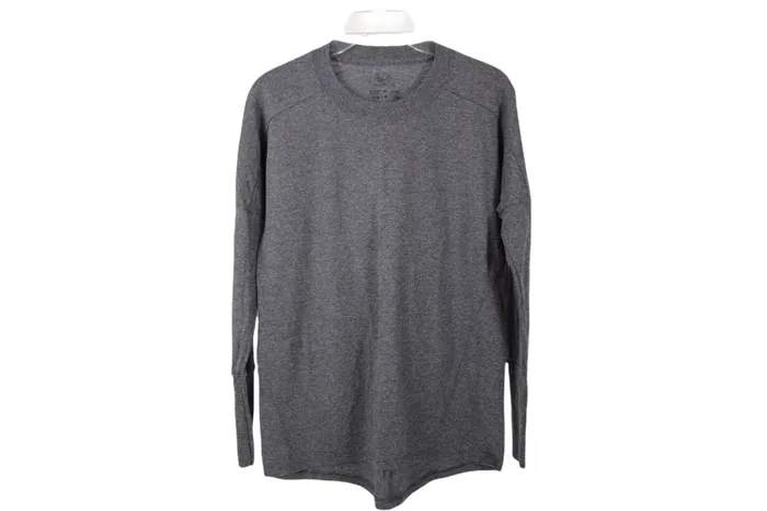Fruit Of The Loom Gray Long Sleeved Tee M Fruit Of The Loom Necklaces