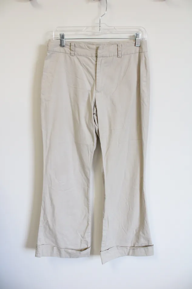 Gap Khaki Wide Leg Pant 4 Gap Earrings