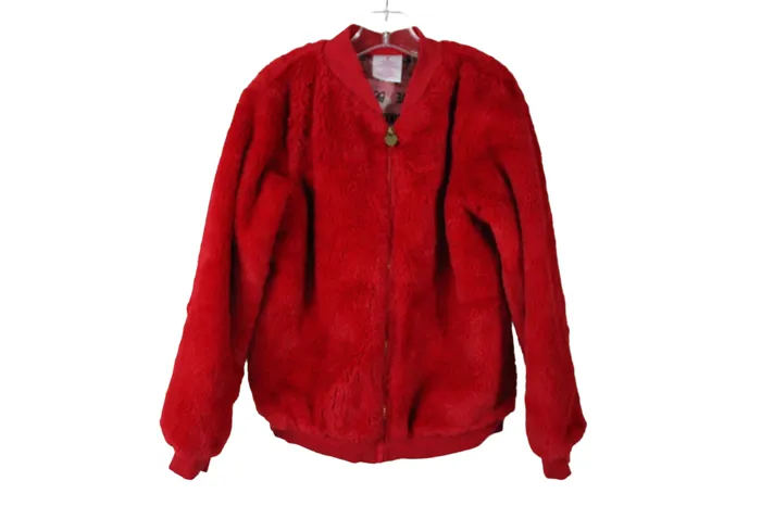 Garanimals Earrings Garanimals Red Faux Fur Jacket 8