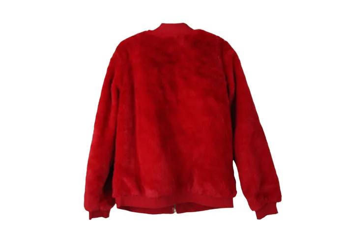 Garanimals Earrings Garanimals Red Faux Fur Jacket 8