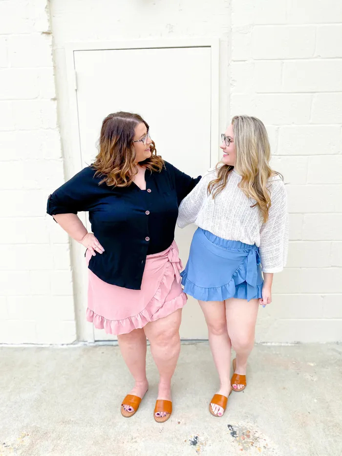 GeeGee Earrings Off To A Good Start Wrap Skort