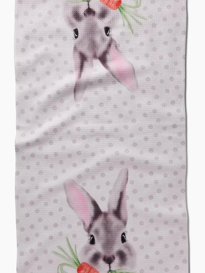 Geometry Earrings Geometry Polka Dot Bunny Tea Towel
