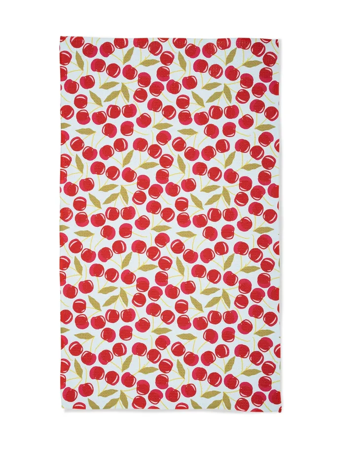 Geometry Necklaces Geometry Sweet Cherry Tea Towel