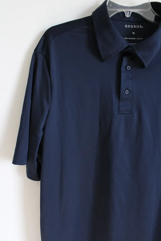 George Dark Navy Blue Polo Shirt XL George Rings