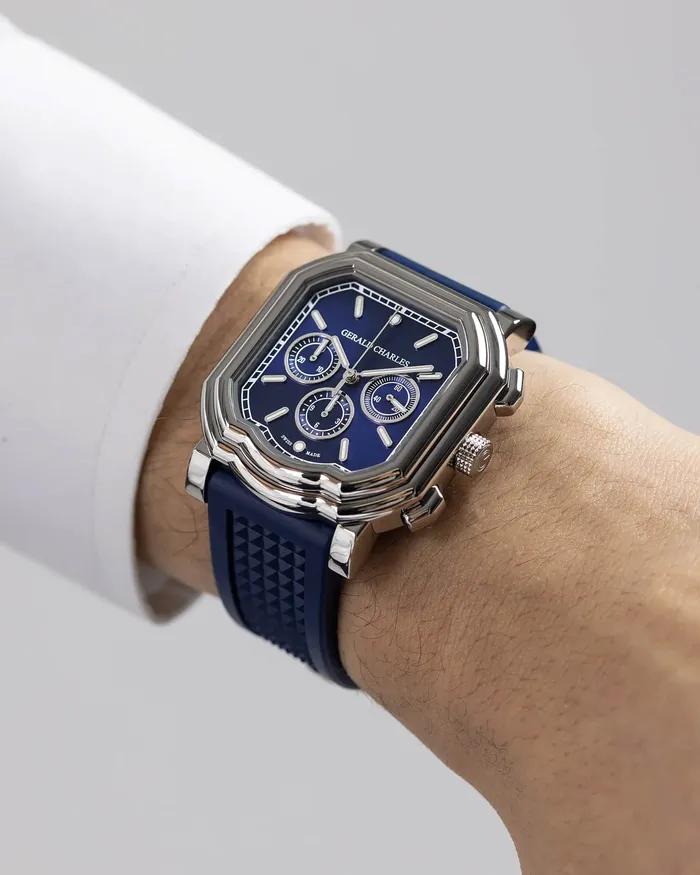 Gerald Charles Maestro 30 Chronograph Titanium Watch Gerald Charles Earrings
