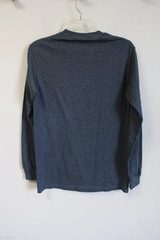 Gildan Warwick Lacrosse Gray Long Sleeved Shirt S Gildan Earrings