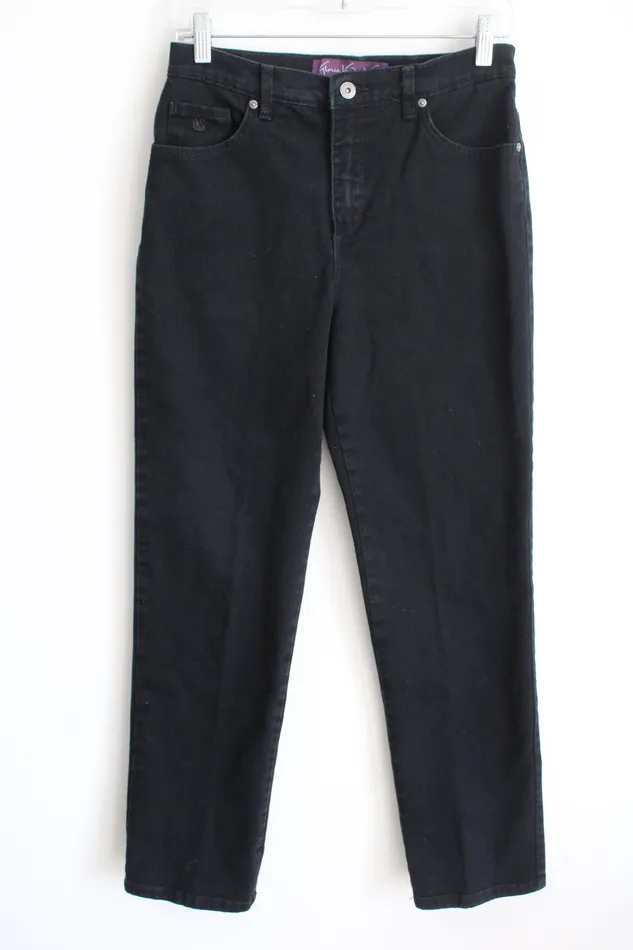 Gloria Vanderbilt Amanda Black Denim Jeans 6 Gloria Vanderbilt Rings