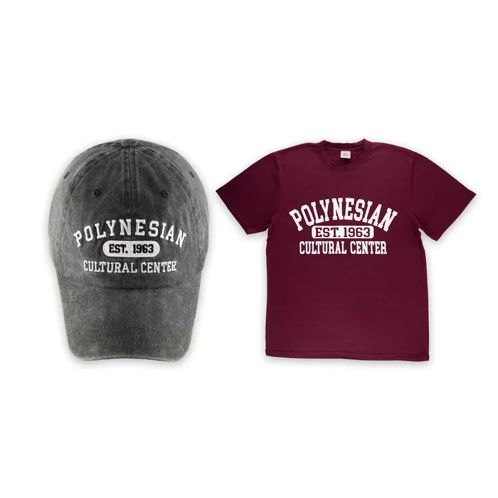 GOGOSPORTS Earrings Polynesian Cultural Center Est 1963 Cap TShirt Set