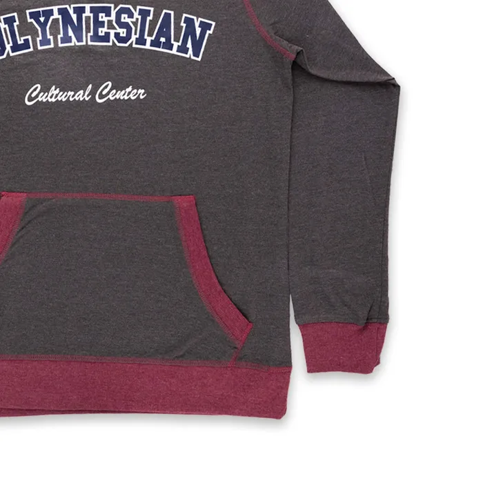 GOGOSPORTS Necklaces Custom Polynesian Cultural Center Long Sleeve Hoodie Charcoal