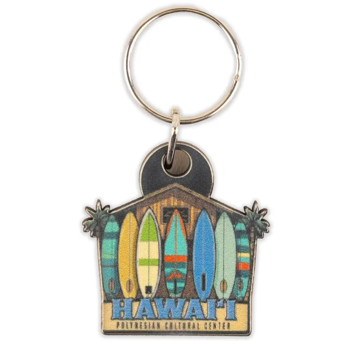 GREATMOUNTAINWE Earrings Surf Shack Wooden KeyringFob