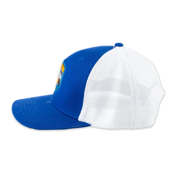 GREATMOUNTAINWE Rings Polynesian Cultural Center Palm Sunset Ball Cap Royal Blue White