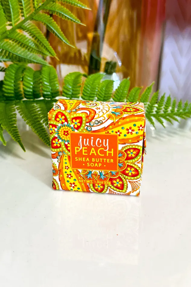 Greenwich Bay Earrings Soap Square Juicy Peach