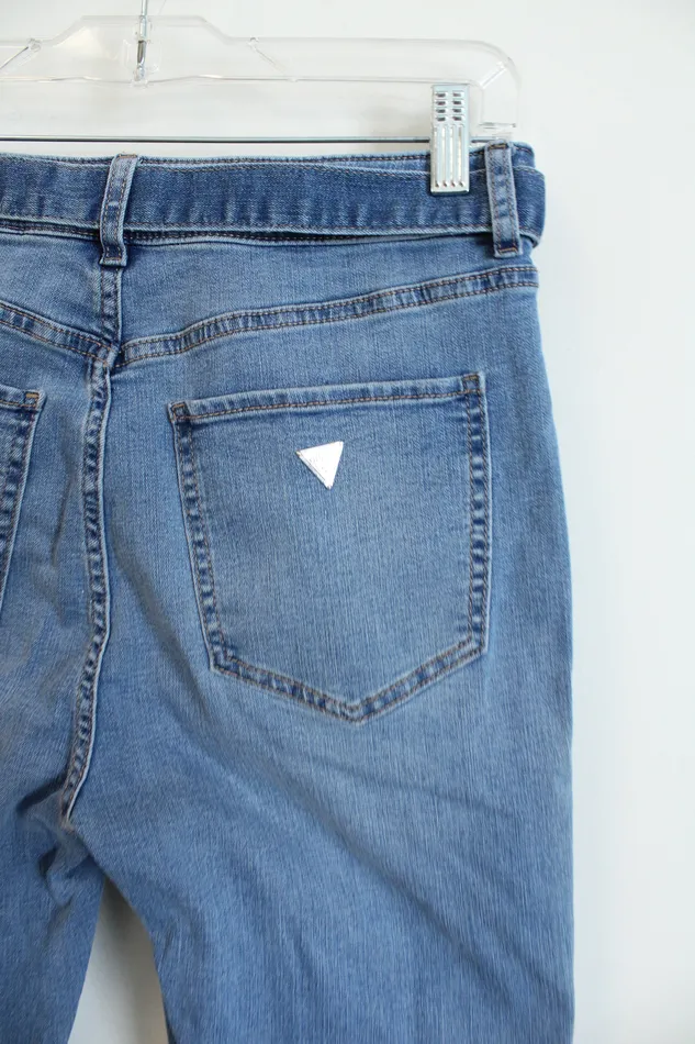 Guess Belted Skinny Jean 30 Guess Earrings