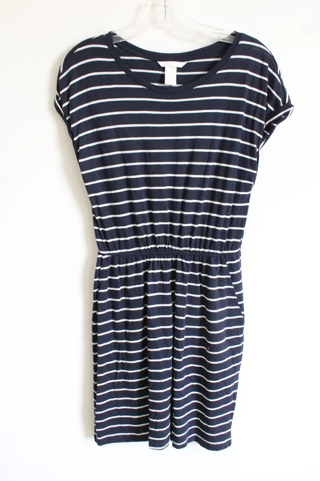 HM Rings HM Navy Blue White Dress XS