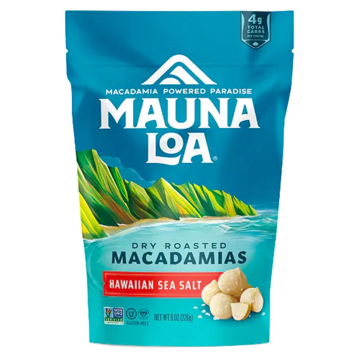HAWAIIANHOST Earrings Mauna Loa Dry Roasted Sea Salt Hawaiian Macadamia Nuts 8oz