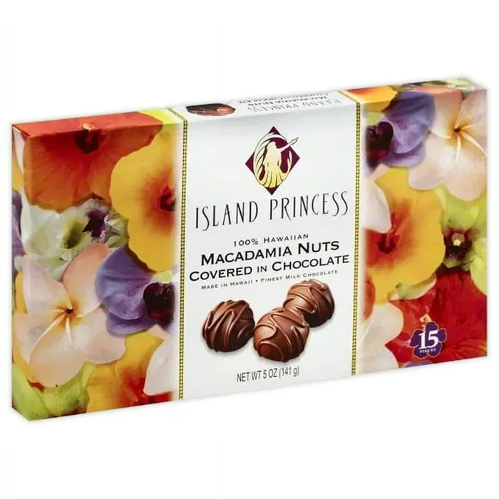 HAWAIIANKINGCAN Earrings Island Princess Macadamia Nuts Covered in Chocolate 5oz HAWAIIANKINGCAN Earrings Island Princess Macadamia Nuts Covered in Chocolate 5oz