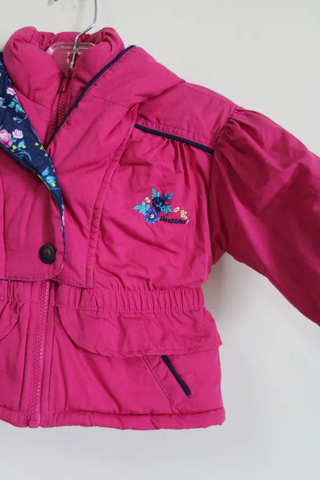 HealthTex Earrings Healthtex Pink Winter Puffer Coat 24 MO