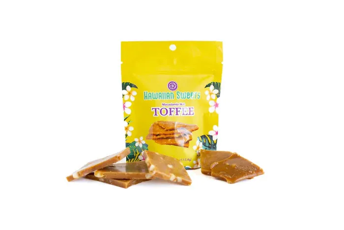 HISWEETSCO Earrings Macadamia Nut Toffee 4oz bag