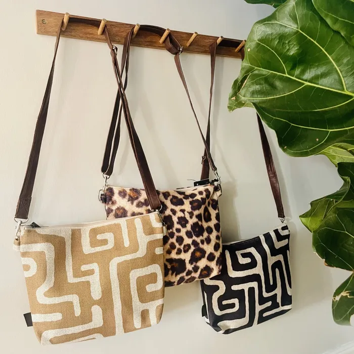 HJT Earrings Fabric Sling Bags Stowe