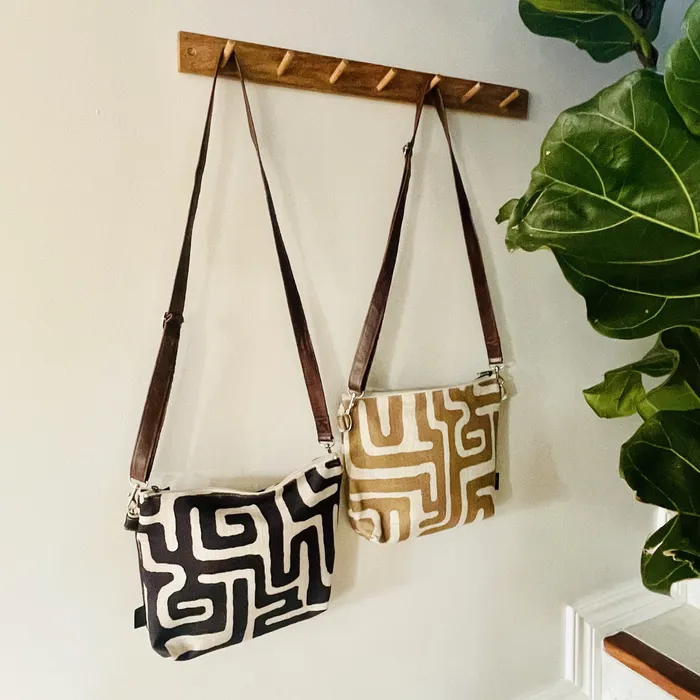 HJT Earrings Fabric Sling Bags Stowe