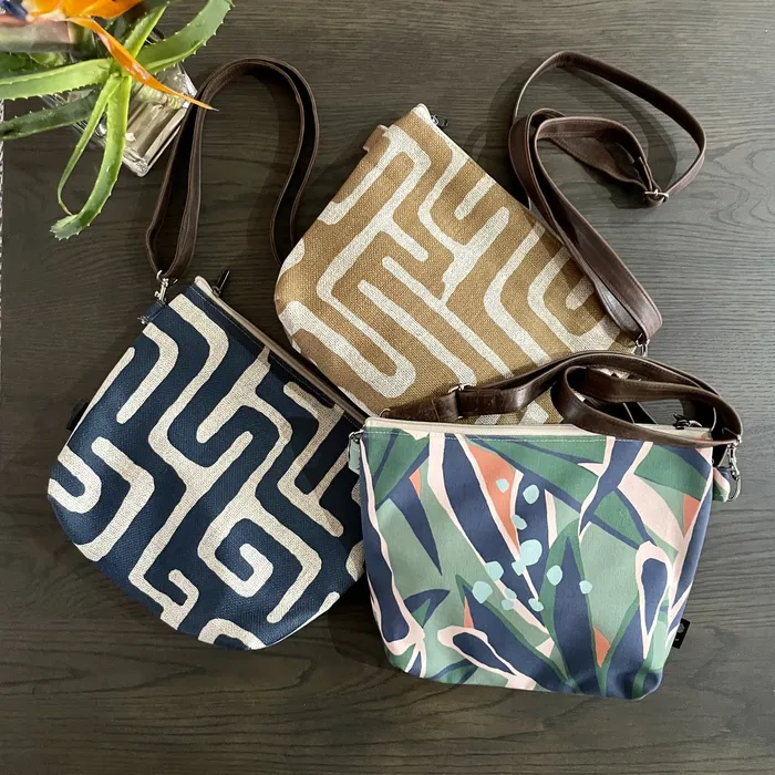 HJT Earrings Fabric Sling Bags Stowe