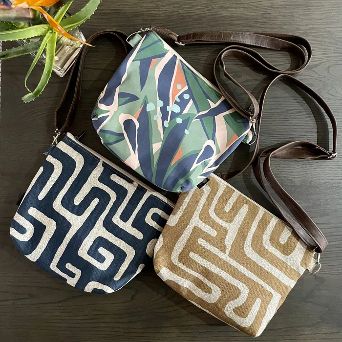 HJT Earrings Fabric Sling Bags Stowe