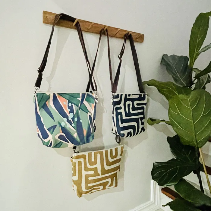 HJT Earrings Fabric Sling Bags Stowe
