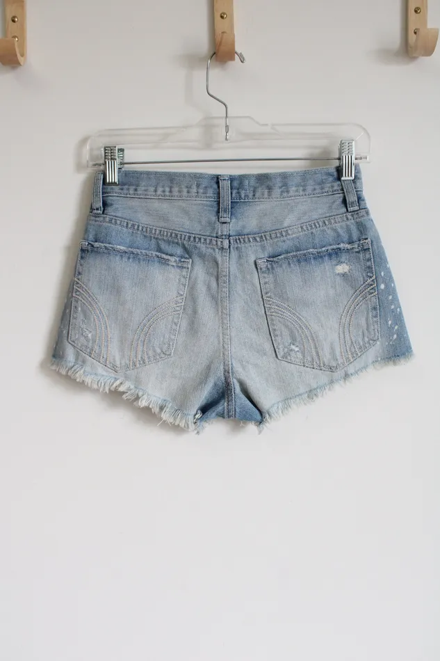 Hollister Denim Spotted Short Shorts 00 Hollister Earrings