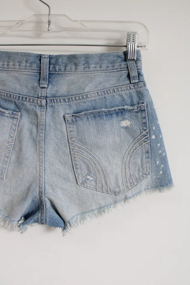 Hollister Denim Spotted Short Shorts 00 Hollister Earrings