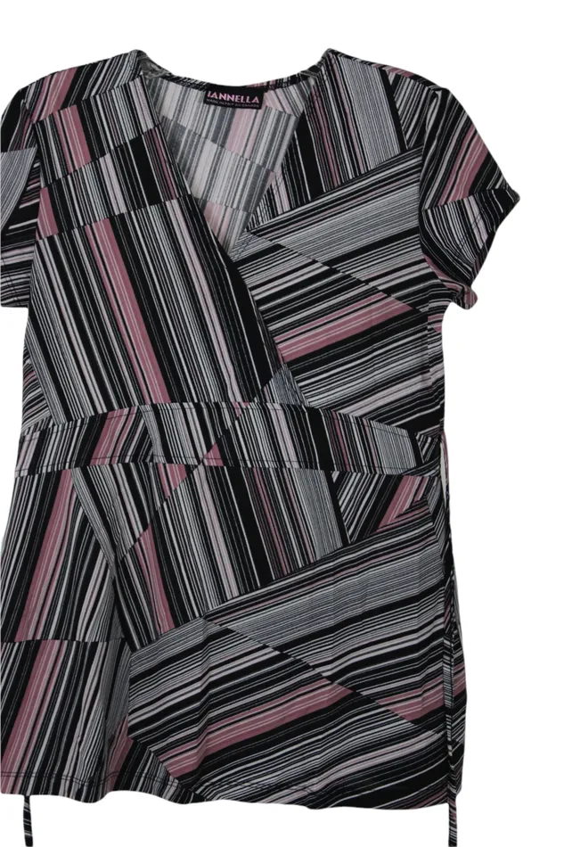 Iannella Rings Iannella Black Pink Blouse S