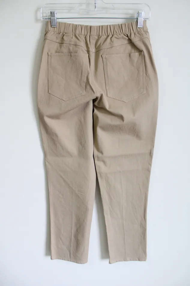 Isaac Mizrahi Earrings Isaac Mizrahi Live Tan Stretch Pant 4 Petite