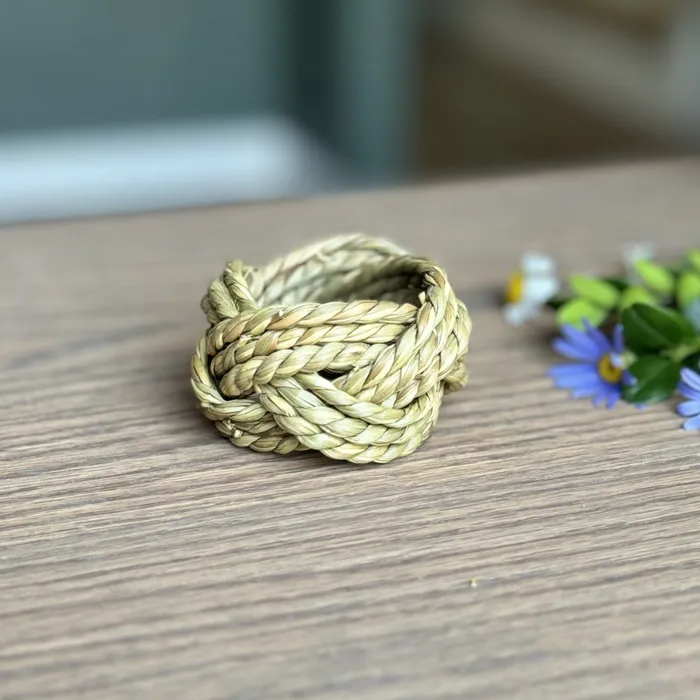 iszi ONLINE Rings Braided Napkin Ring Set of 2
