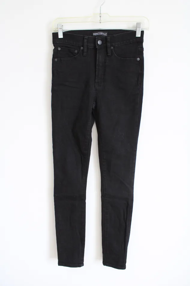 JCrew Mercantile Black Skinny Jeans 24 JCrew Rings