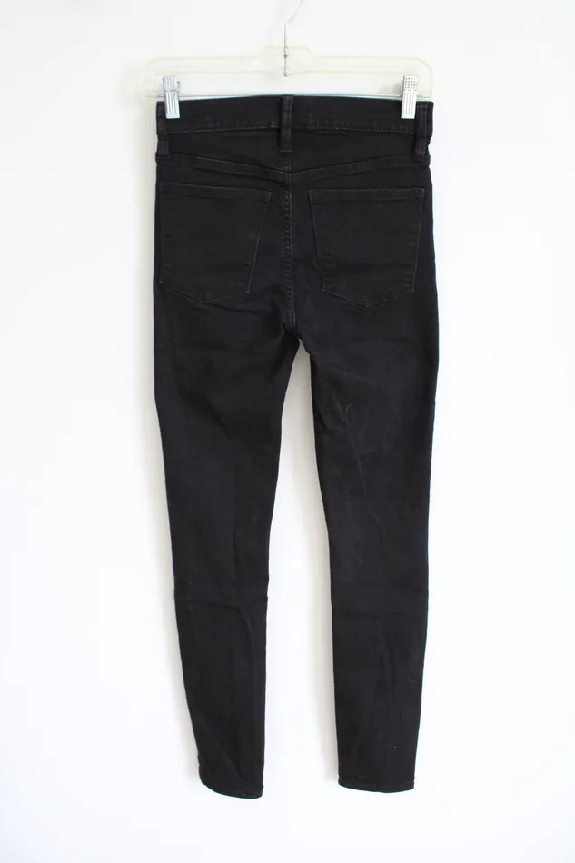 JCrew Mercantile Black Skinny Jeans 24 JCrew Rings