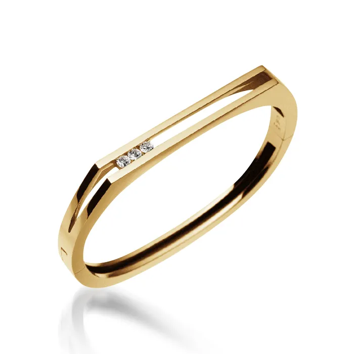 John Atencio Bracelets Lines Diamond Hinged Bracelet