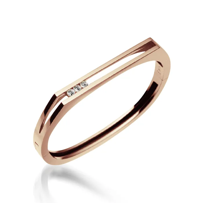 John Atencio Bracelets Lines Diamond Hinged Bracelet