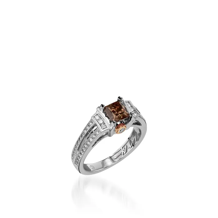 John Atencio Rings Signature Legacy 101 Carat Cognac Diamond Ring