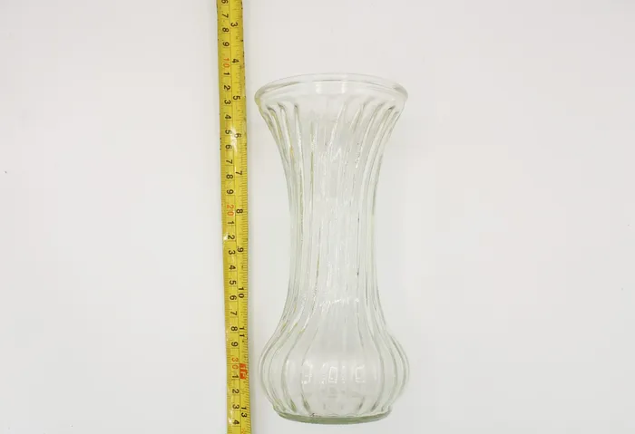 Jubilee Thrift Earrings Clear Glass Vase