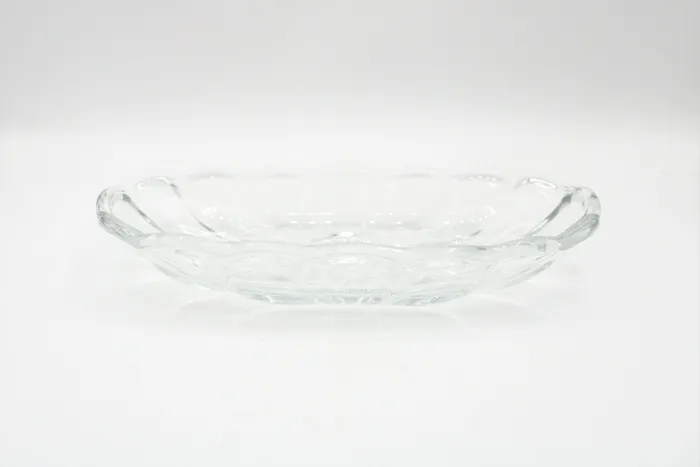 Jubilee Thrift Earrings Oblong Glass Trinket Candy Serving Dish